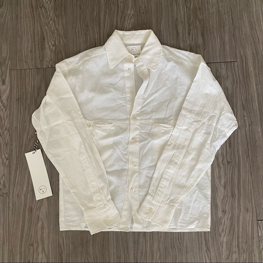 OLDERBROTHER Fishing Button Down Long Sleeve Shirt XXS - BNWT